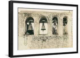 San Juan Capistrano Mission Bells-null-Framed Art Print