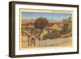 San Juan Capistrano Mission, California-null-Framed Art Print