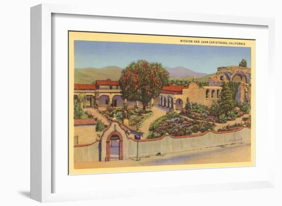 San Juan Capistrano Mission, California-null-Framed Art Print