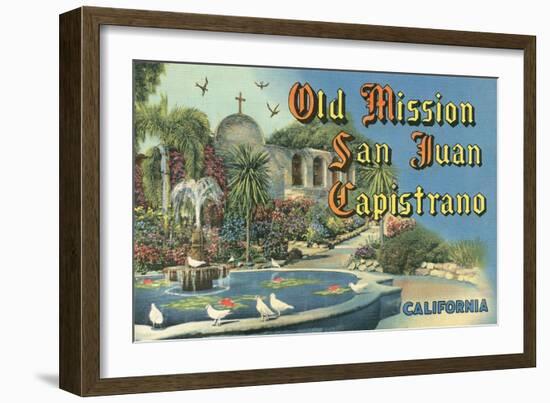 San Juan Capistrano Mission-null-Framed Art Print