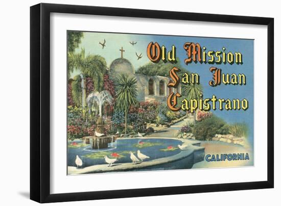 San Juan Capistrano Mission-null-Framed Art Print