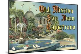 San Juan Capistrano Mission-null-Mounted Art Print