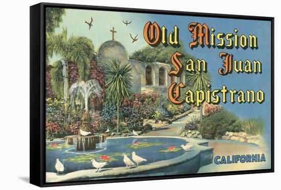 San Juan Capistrano Mission-null-Framed Stretched Canvas