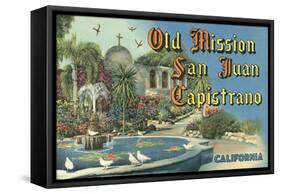 San Juan Capistrano Mission-null-Framed Stretched Canvas