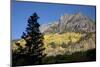 San Juan Mountains and Autumn Color behind Telluride, CO off Mining Road-Joseph Sohm-Mounted Photographic Print