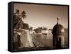 San Juan, Old Town, Paseo Del Morro and La Muralla, Puerto Rico-Michele Falzone-Framed Stretched Canvas