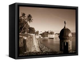 San Juan, Old Town, Paseo Del Morro and La Muralla, Puerto Rico-Michele Falzone-Framed Stretched Canvas