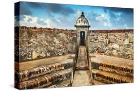 San Juan, Puerto Rico Coast at Paseo De La Princesa.-SeanPavonePhoto-Stretched Canvas