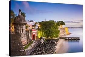 San Juan, Puerto Rico Coast at Paseo De La Princesa.-SeanPavonePhoto-Stretched Canvas