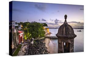 San Juan, Puerto Rico Coast at Paseo De La Princesa.-SeanPavonePhoto-Stretched Canvas