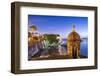 San Juan, Puerto Rico Coast at Paseo De La Princesa.-SeanPavonePhoto-Framed Photographic Print