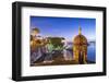 San Juan, Puerto Rico Coast at Paseo De La Princesa.-SeanPavonePhoto-Framed Photographic Print