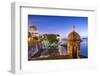 San Juan, Puerto Rico Coast at Paseo De La Princesa.-SeanPavonePhoto-Framed Photographic Print