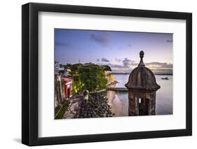 San Juan, Puerto Rico Coast at Paseo De La Princesa.-SeanPavonePhoto-Framed Photographic Print