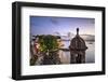 San Juan, Puerto Rico Coast at Paseo De La Princesa.-SeanPavonePhoto-Framed Photographic Print