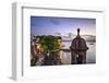 San Juan, Puerto Rico Coast at Paseo De La Princesa.-SeanPavonePhoto-Framed Photographic Print