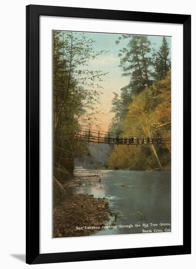 San Lorenzo River, Santa Cruz, California-null-Framed Art Print