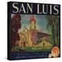 San Luis Brand - Redlands, California - Citrus Crate Label-Lantern Press-Stretched Canvas