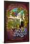 San Luis Obispo, California - Merlot-Lantern Press-Framed Art Print