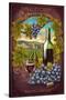 San Luis Obispo, California - Merlot-Lantern Press-Stretched Canvas