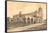 San Luis Rey Mission, California-null-Framed Stretched Canvas