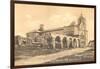 San Luis Rey Mission, California-null-Framed Art Print