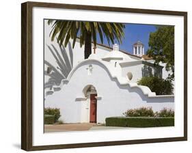 San Luis Rey Mission, Oceanside, California, USA-Richard Cummins-Framed Photographic Print