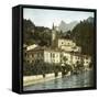 San Mamete (Italy), the Village on Lake Lugano, Circa 1890-Leon, Levy et Fils-Framed Stretched Canvas