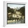 San Mamete (Italy), the Village on Lake Lugano, Circa 1890-Leon, Levy et Fils-Framed Premium Photographic Print