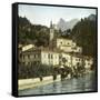 San Mamete (Italy), the Village on Lake Lugano, Circa 1890-Leon, Levy et Fils-Framed Stretched Canvas