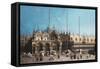 San Marco and the Doge's Palace, Venice-Canaletto-Framed Stretched Canvas