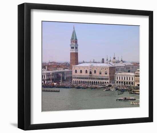 San Marco Church and Square-null-Framed Art Print