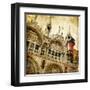 San Marco Square -Artwork In Painting Style-Maugli-l-Framed Art Print