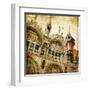 San Marco Square -Artwork In Painting Style-Maugli-l-Framed Art Print