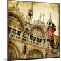 San Marco Square -Artwork In Painting Style-Maugli-l-Mounted Art Print
