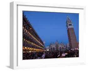 San Marco Square During Carnival, Venice, UNESCO World Heritage Site, Veneto, Italy, Europe-Carlo Morucchio-Framed Photographic Print