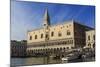 San Marco waterfront bathed in afternoon sun, Campanile and Doge's Palace, Venice, UNESCO World Her-Eleanor Scriven-Mounted Photographic Print