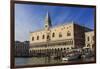 San Marco waterfront bathed in afternoon sun, Campanile and Doge's Palace, Venice, UNESCO World Her-Eleanor Scriven-Framed Photographic Print