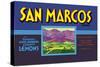 San Marcos Brand Lemons-null-Stretched Canvas