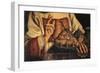 San Marino in Act of Blessing City Which He's Holding in His Hand-Giovanni Francesco Barbieri-Framed Giclee Print