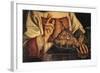 San Marino in Act of Blessing City Which He's Holding in His Hand-Giovanni Francesco Barbieri-Framed Giclee Print