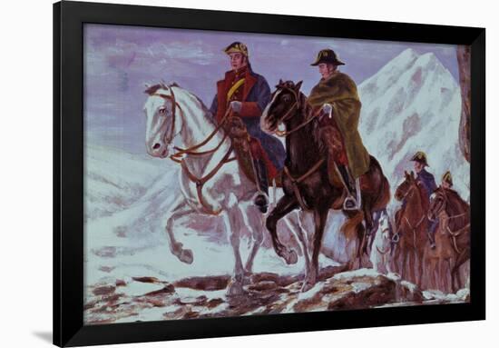 San Martin Leading His Army-null-Framed Giclee Print