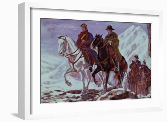 San Martin Leading His Army-null-Framed Giclee Print