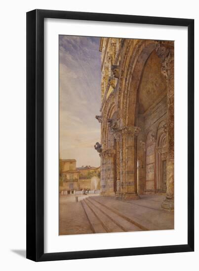 San Martino, Lucca, 1887 (W/C over Pencil on Paper)-Henry Roderick Newman-Framed Giclee Print