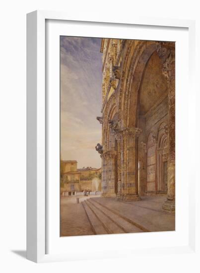 San Martino, Lucca, 1887 (W/C over Pencil on Paper)-Henry Roderick Newman-Framed Giclee Print