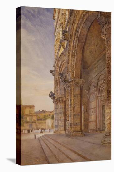 San Martino, Lucca, 1887 (W/C over Pencil on Paper)-Henry Roderick Newman-Stretched Canvas