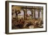 San Martino Monks in Naples Offering Thanks for Narrow Escape from 1656 Plague-Domenico Gargiulo-Framed Giclee Print
