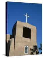 San Miguel Chapel Detail, Mission Church Built by Thalcala Indians, Rebuilt 1710, Santa Fe-Nedra Westwater-Stretched Canvas