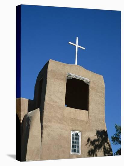 San Miguel Chapel Detail, Mission Church Built by Thalcala Indians, Rebuilt 1710, Santa Fe-Nedra Westwater-Stretched Canvas