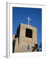 San Miguel Chapel Detail, Mission Church Built by Thalcala Indians, Rebuilt 1710, Santa Fe-Nedra Westwater-Framed Photographic Print